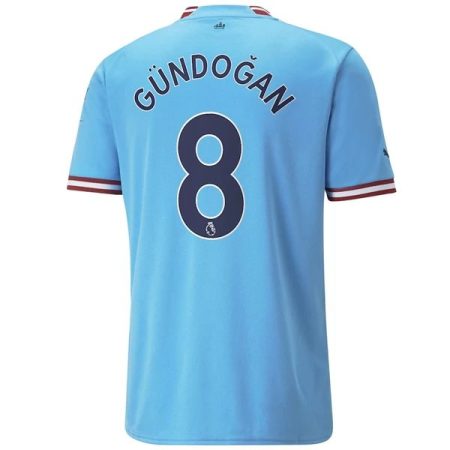 Camisolas de Futebol Manchester City İlkay Gündoğan 8 Principal 2022-23